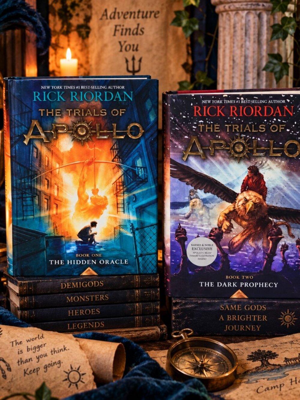 Rick Riordan The Trials of Apollo Hardcover Book Bundle